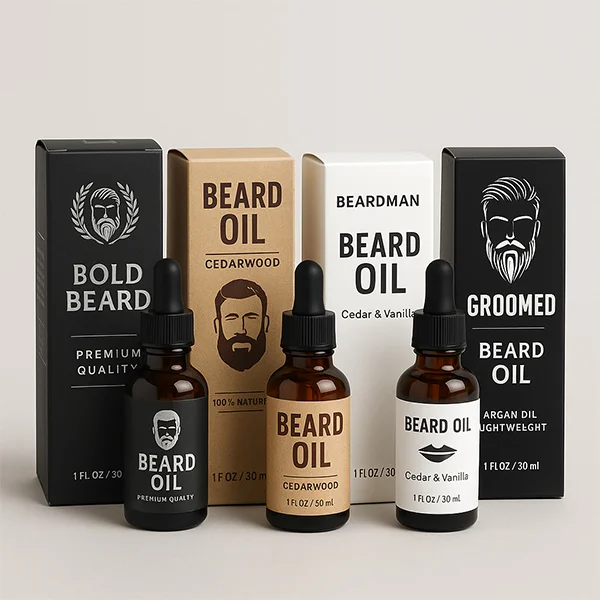 Custom Beard Oil Boxes